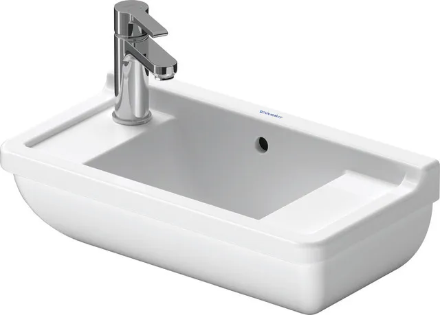 Wandwaschtisch „Starck 3“, mit Überlauf Größe: 50 × 26 cm / Hahnlochbohrung: ohne Hahnlochbohrung / Hahnlochposition: ohne / Oberflächenveredelung: mit WonderGliss / Überlauf: mit Überlauf Wandwaschtisch „Starck 3“, mit Überlauf Größe: 50 × 26 cm / Hahnlochbohrung: ohne Hahnlochbohrung / Hahnlochposition: ohne / Oberflächenveredelung: mit WonderGliss / Überlauf: mit Überlauf
