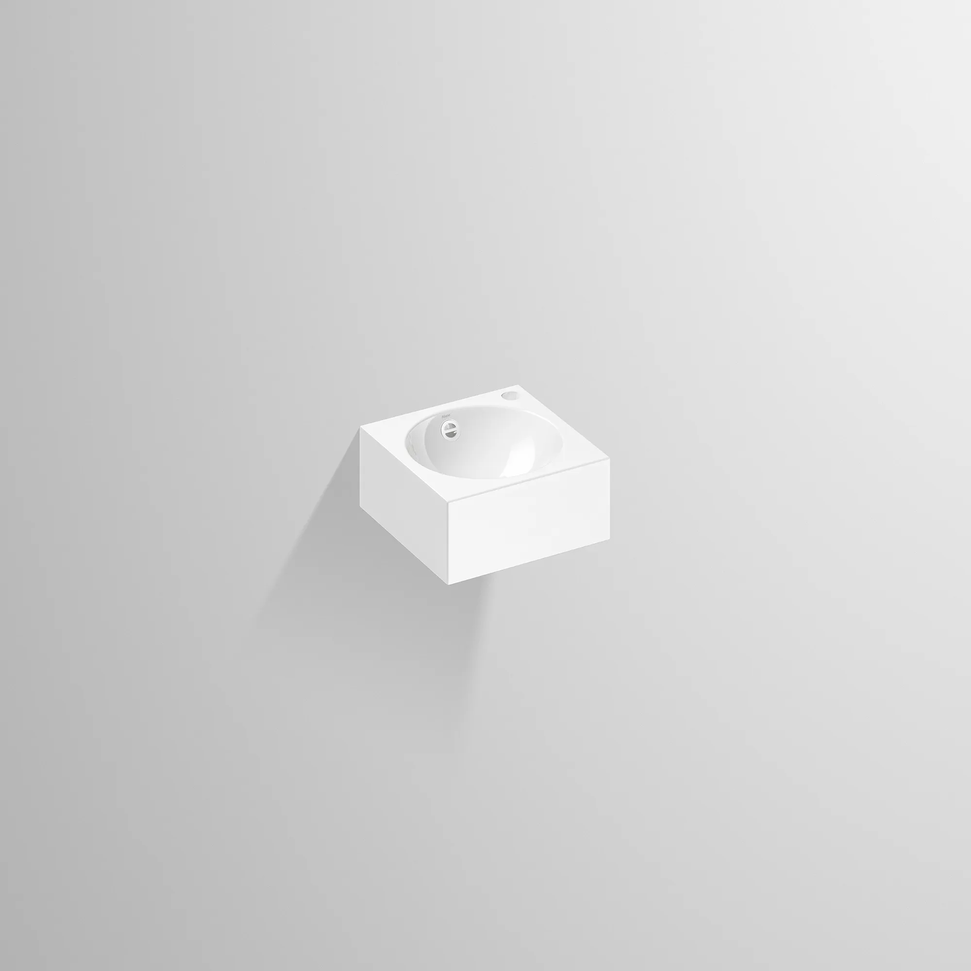 Waschbecken „IC-Serie“ 325 × 160 mm, mittig, Hahnlochposition rechts mit ProShield Waschbecken „IC-Serie“ 325 × 160 mm, mittig, Hahnlochposition rechts mit ProShield