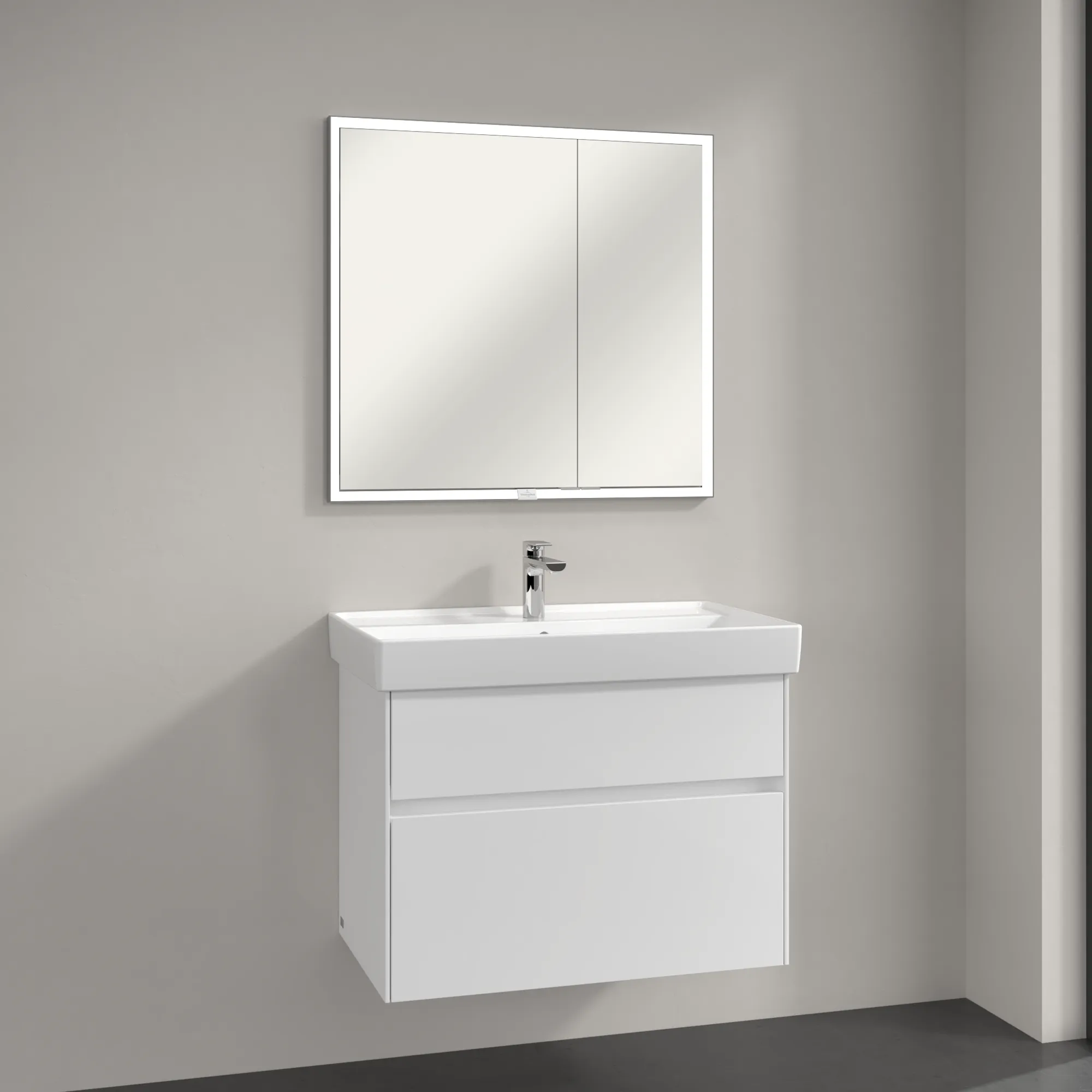 Villeroy & Boch Einbau-Spiegelschrank „My View Now“ 800 × 750 × 168 mm in White Matt Villeroy & Boch Einbau-Spiegelschrank „My View Now“ 800 × 750 × 168 mm in White Matt