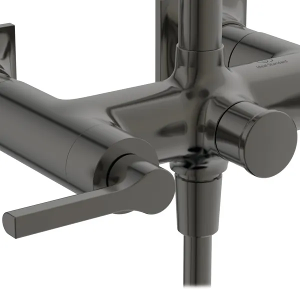 Ideal Standard Duschsystem Joy Neo mit Brausearmatur Hebelgriffe Magnetic Grey