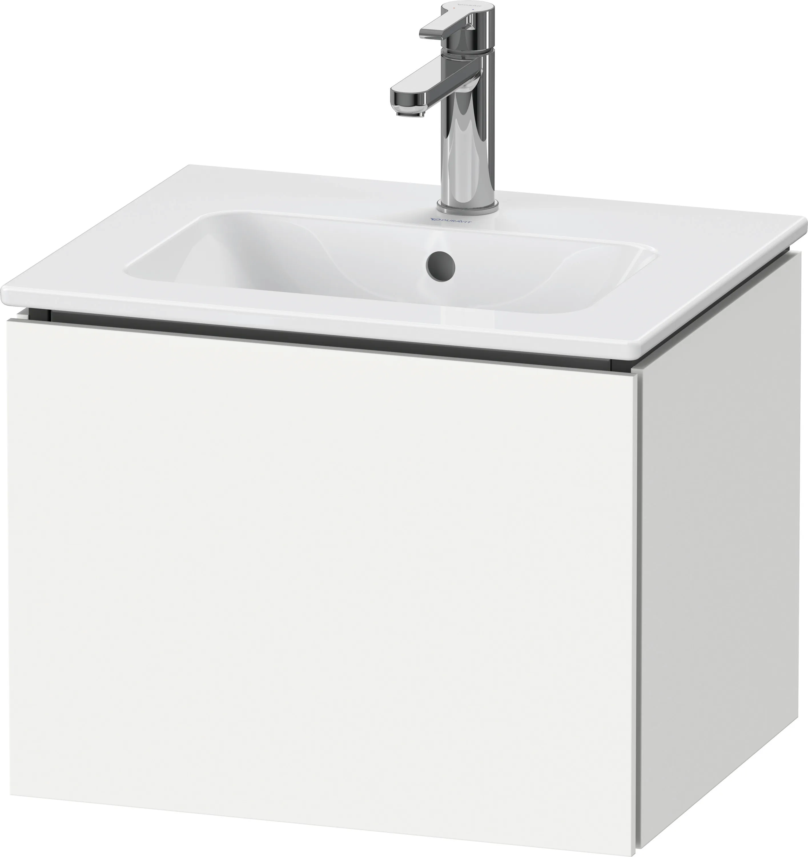 Duravit Waschtischunterschrank wandhängend „L-Cube“ 52 × 40 × 42,1 cm Weiß Supermatt