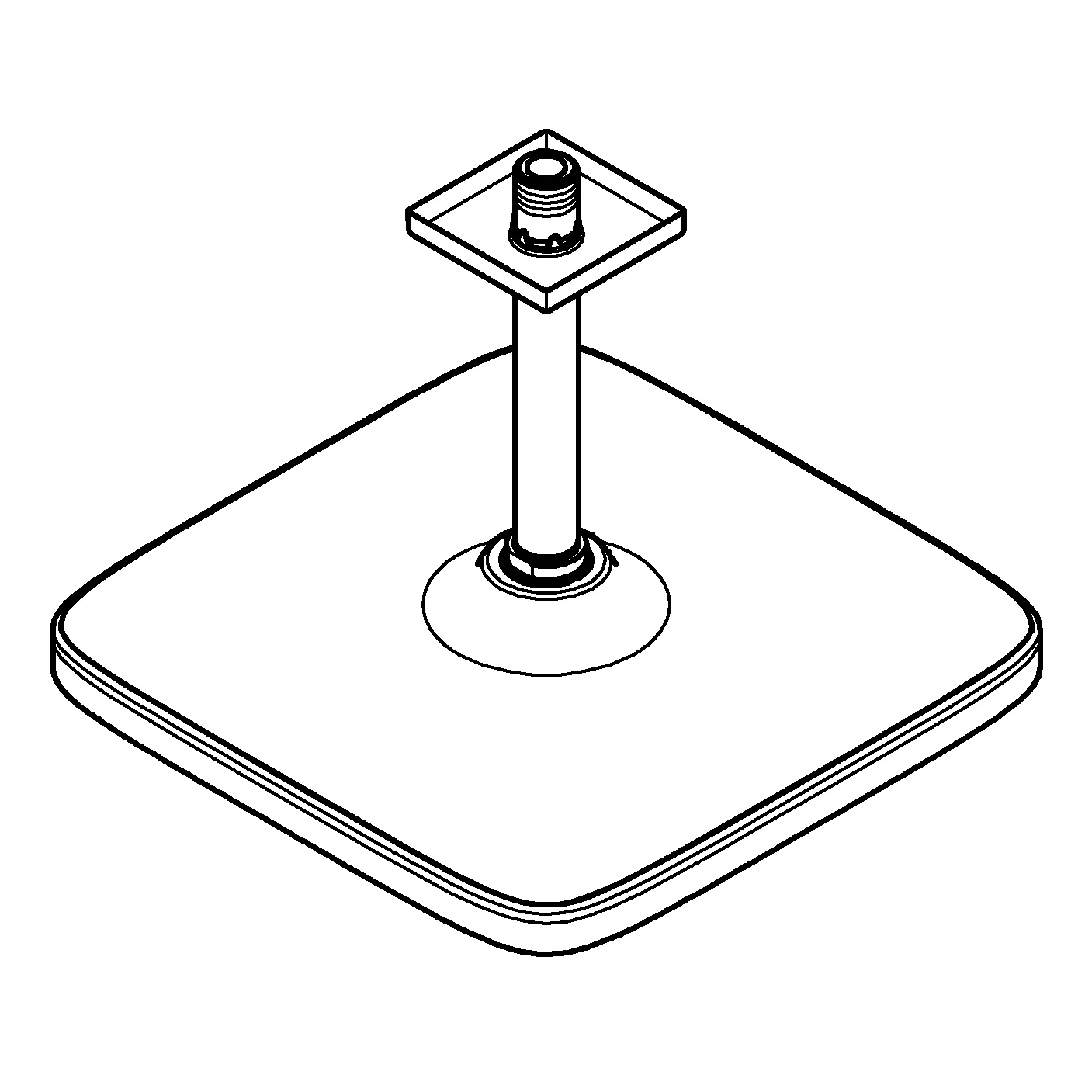 Grohe Tempesta 250 Cube Kopfbrause-Set, Deckenauslass 142 mm, 1 Stahlart Grohe Tempesta 250 Cube Kopfbrause-Set, Deckenauslass 142 mm, 1 Stahlart
