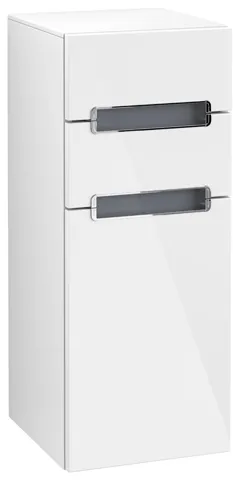 Villeroy & Boch Seitenschrank „Subway 2.0“ 35,6 × 85,7 × 37 × 37 cm in Glossy White, Anschlag links, ohne Beleuchtung