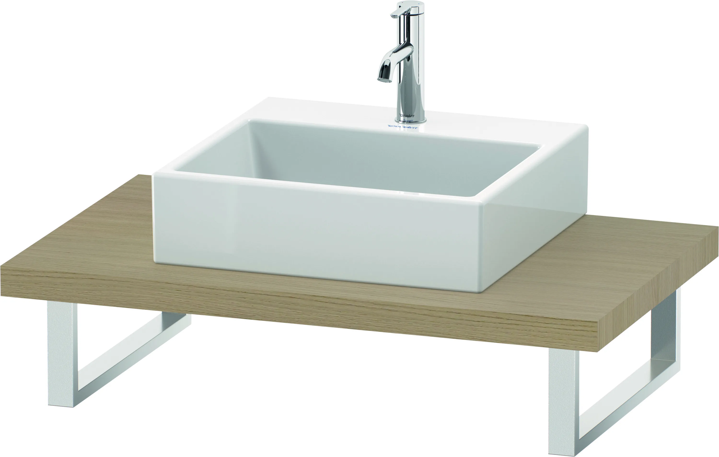 Duravit Konsole „L-Cube“ in Mediterrane Eiche Duravit Konsole „L-Cube“ in Mediterrane Eiche