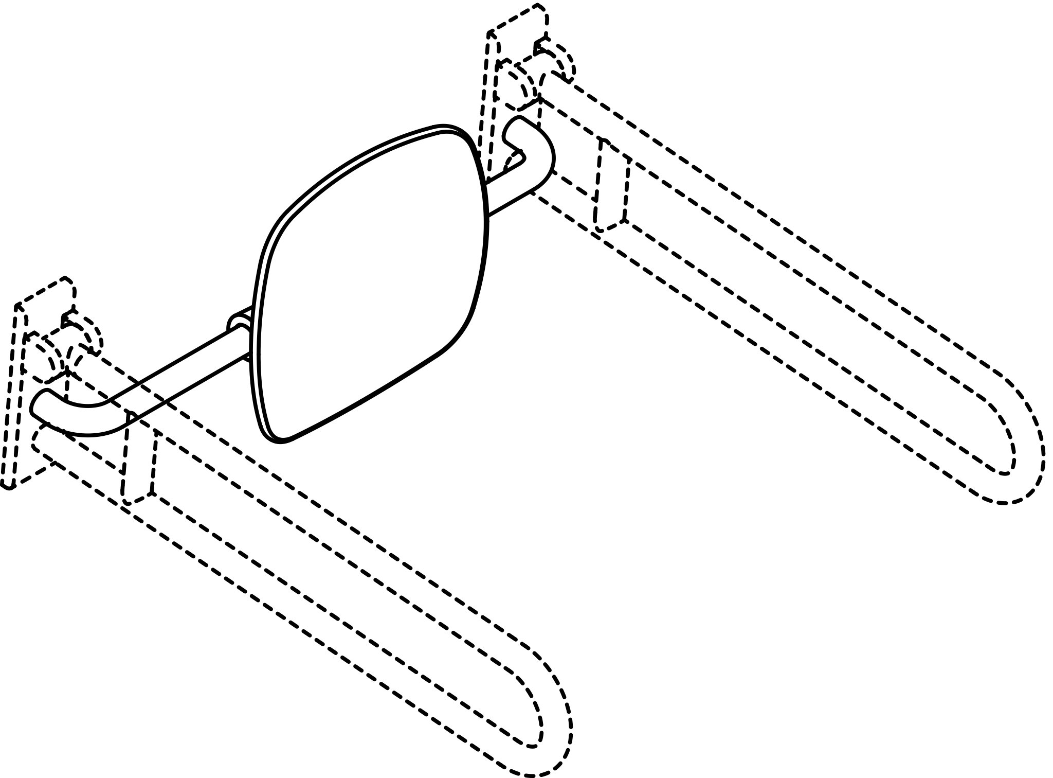 HEWI Rückenstütze „Serie 805“ 10,5 cm in Tiefschwarz
