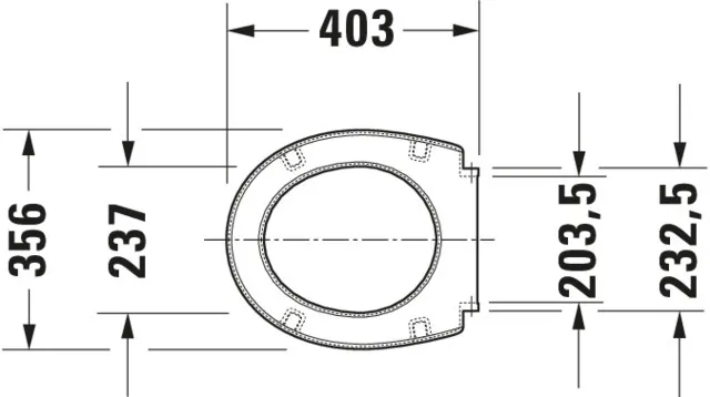 Duravit WC-Sitz „DuraPlus Compact“ 36,8 × 40,4 × 3,7 cm Duravit WC-Sitz „DuraPlus Compact“ 36,8 × 40,4 × 3,7 cm