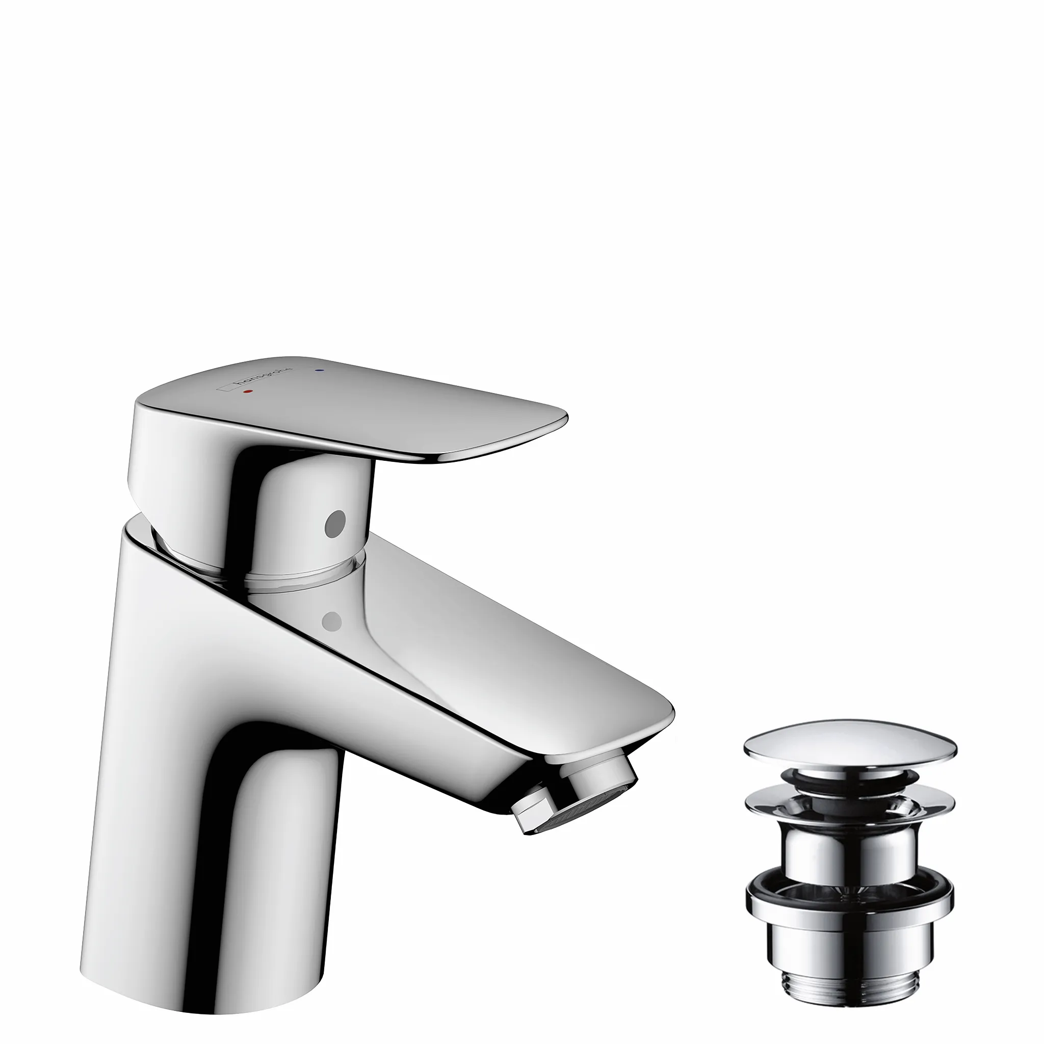 Hansgrohe Logis Einhebel-Waschtischmischer 70 mit Push-Open Ablaufgarnitur, Chrom Hansgrohe Logis Einhebel-Waschtischmischer 70 mit Push-Open Ablaufgarnitur, Chrom