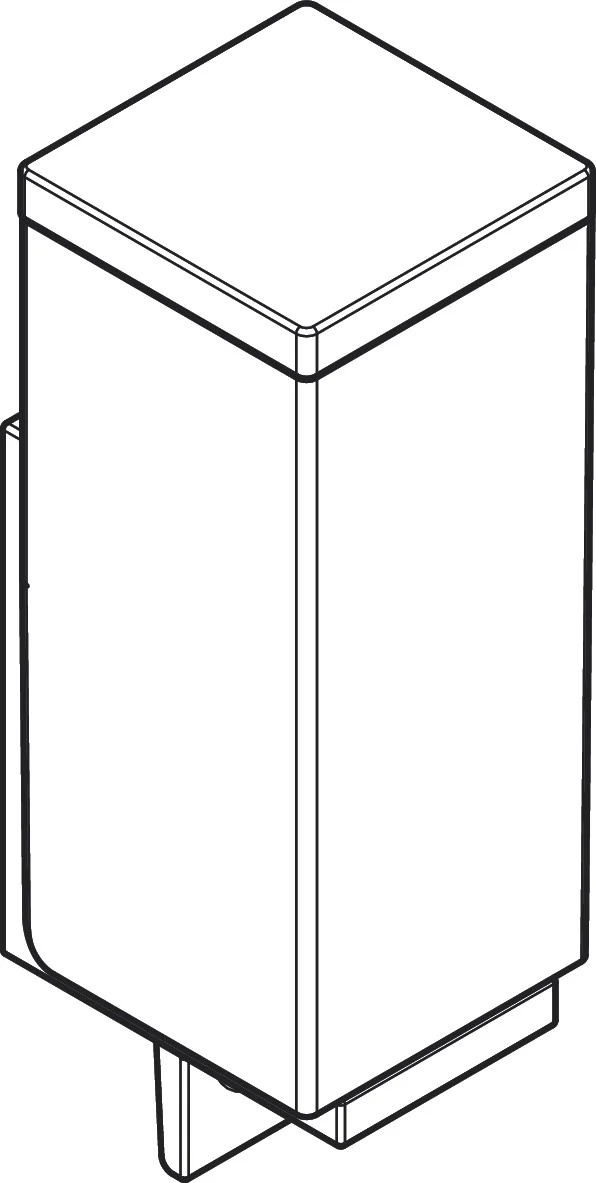 Hansgrohe AXOR Universal Rectangular Lotionspender Brushed Bronze, 42610XXX, Wandmontage, 35 mm Bohrabstand, 6 mm Bohrloch, 600 ml Füllmenge, 0.5 ml Dosiermenge