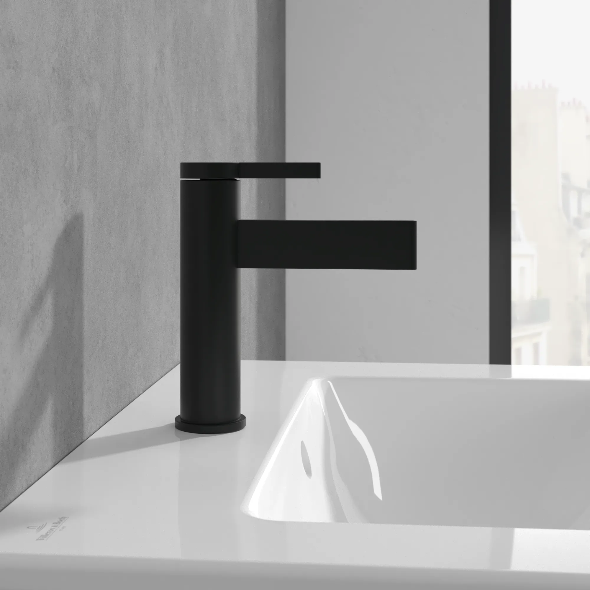 Villeroy & Boch Einhebel-Waschtischarmatur Dawn, 38x149x166mm, Matt Black