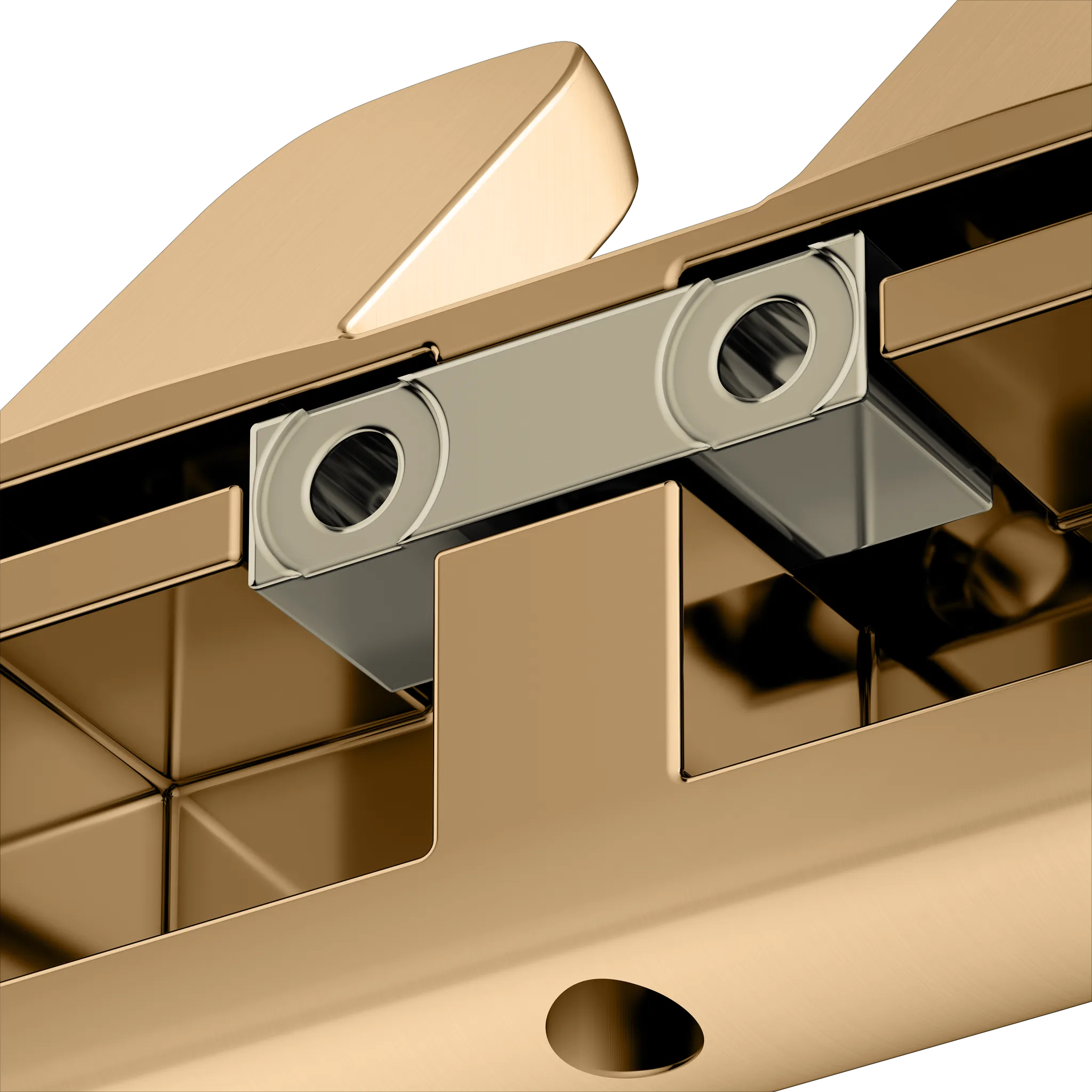 Collection Moll Handtuchhaken doppelt Messing gebürstet Collection Moll Handtuchhaken doppelt Messing gebürstet