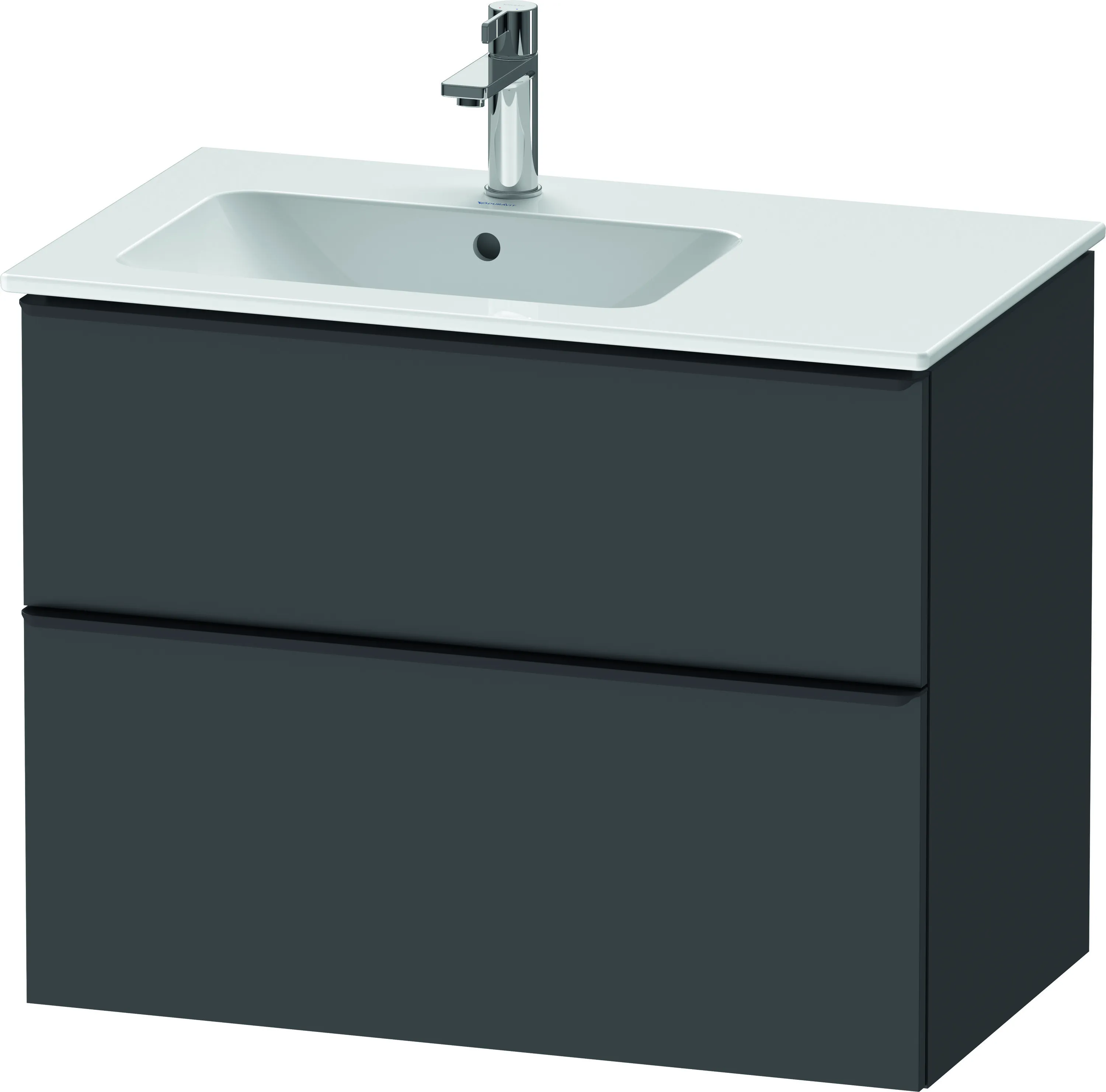 Duravit Waschtischunterschrank wandhängend „D-Neo“ 81 × 62,5 × 46,2 cm in Graphit Matt Duravit Waschtischunterschrank wandhängend „D-Neo“ 81 × 62,5 × 46,2 cm in Graphit Matt