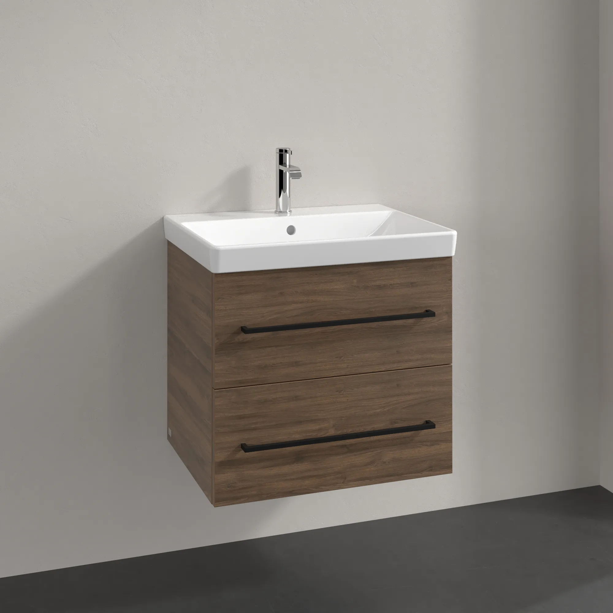 Villeroy & Boch Waschbeckenunterschrank Avento, Arizona Oak, 576x514x450 mm, Eckig, 2 Auszüge, SoftClosing