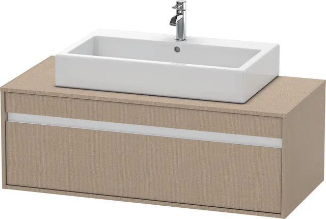 Duravit Waschtischunterschrank wandhängend „Ketho“ 120 × 42,6 × 55 cm Leinen