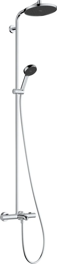 Hansgrohe Activera S Showerpipe 240 1jet EcoSmart mit Wannenthermostat Ecostat Fine Chrom, Aufputzinstallation, 3 Verbraucher Hansgrohe Activera S Showerpipe 240 1jet EcoSmart mit Wannenthermostat Ecostat Fine Chrom, Aufputzinstallation, 3 Verbraucher
