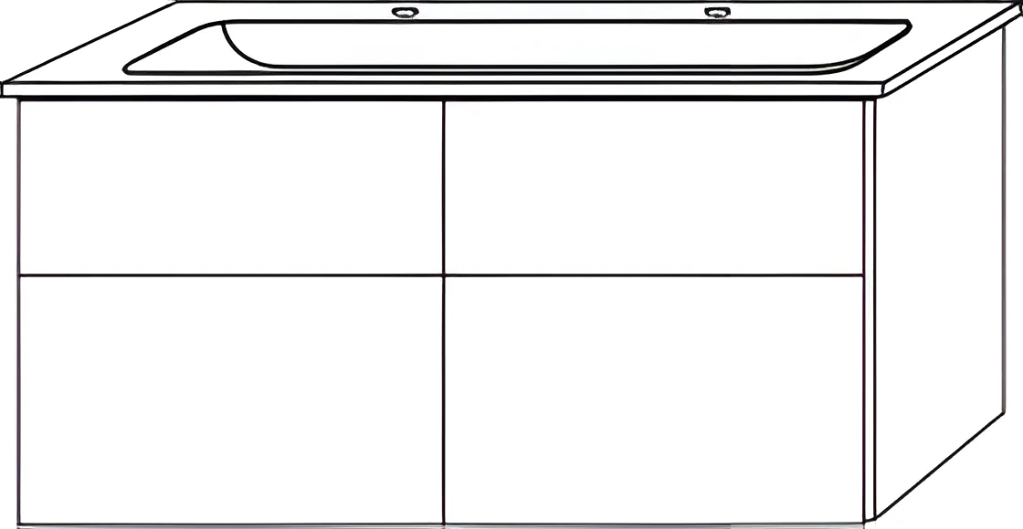Keramik-Waschtisch-Set mit Waschtischunterschrank „3way“ 115,5 × 47,7 × 59,1 cm in Eiche Kansas, mit Hahnlochbohrung, Becken mittig Keramik-Waschtisch-Set mit Waschtischunterschrank „3way“ 115,5 × 47,7 × 59,1 cm in Eiche Kansas, mit Hahnlochbohrung, Becken mittig