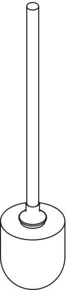 WC-Bürste der Ser 801, für WC-BG. 801.20.200 reinweiß