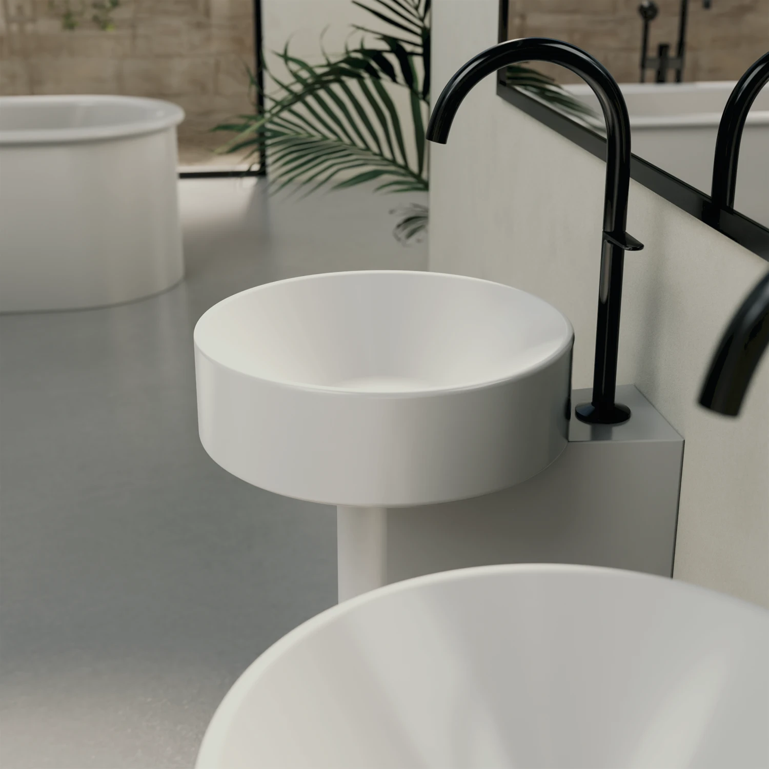Waschtischschale „BetteSuno Pedestal“ ⌀ 34 × 86,3 cm in Star White Waschtischschale „BetteSuno Pedestal“ ⌀ 34 × 86,3 cm in Star White