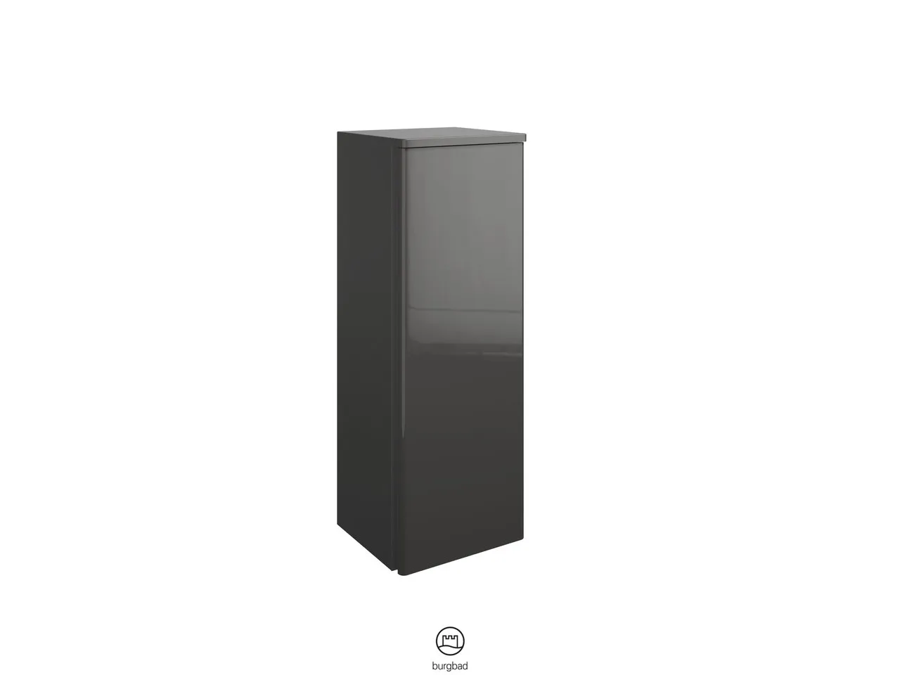 burgbad Hochschrank „Badu“ 392 × 980 × 365 mm in Nussbaum Dekor Samt