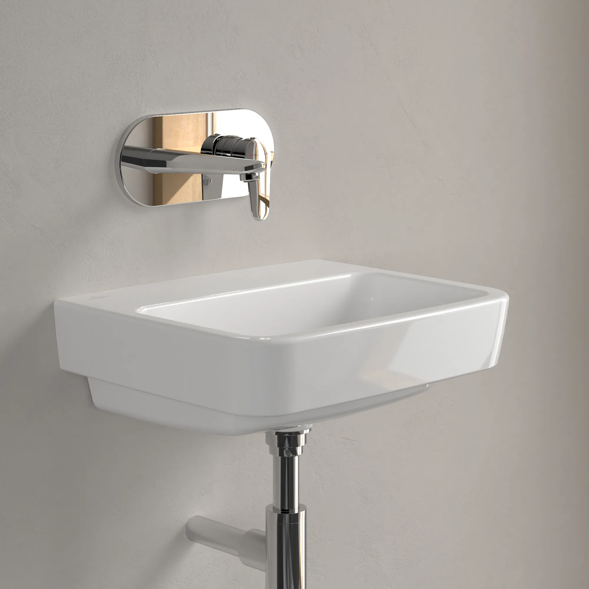 Villeroy & Boch Einbau-/Aufsatz Handwaschbecken geschliffen „O.novo“ 450 × 370 × 160 mm, für Becken mittig, ohne Hahnlochbohrung in Weiß Alpin Villeroy & Boch Einbau-/Aufsatz Handwaschbecken geschliffen „O.novo“ 450 × 370 × 160 mm, für Becken mittig, ohne Hahnlochbohrung in Weiß Alpin