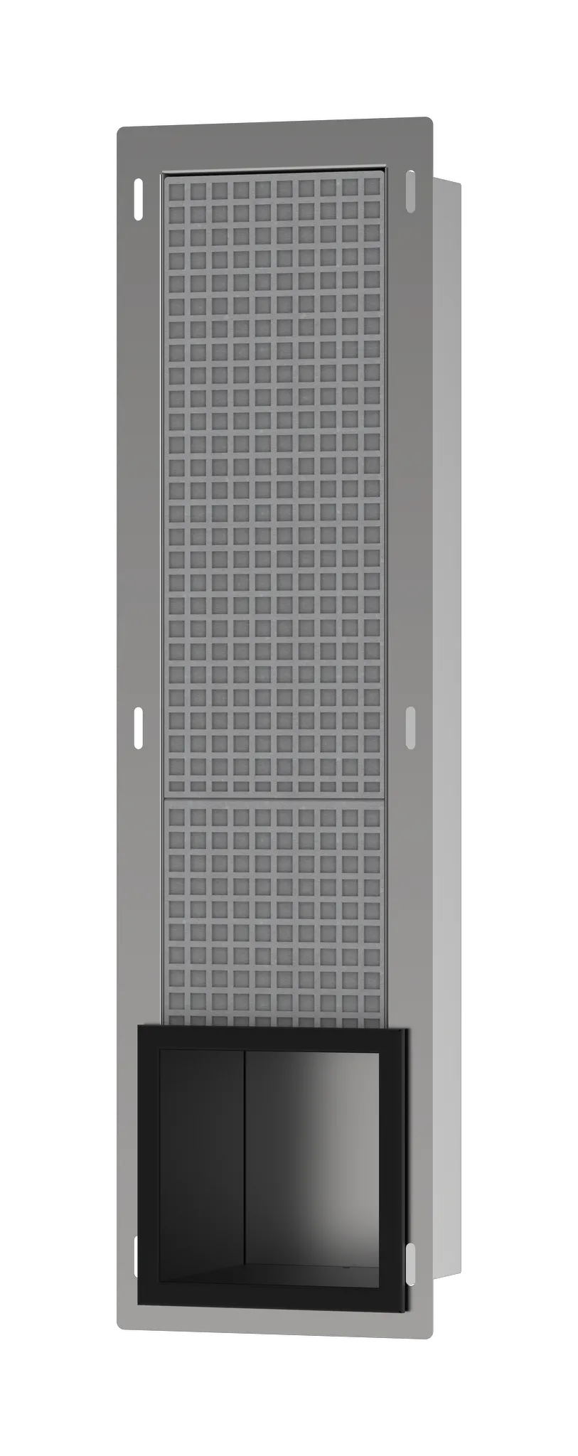 Hansgrohe XtraStoris Original Einbau Toilettenpapierhalter mit Vorratsbehälter für 6 Rollen, Mattschwarz Hansgrohe XtraStoris Original Einbau Toilettenpapierhalter mit Vorratsbehälter für 6 Rollen, Mattschwarz