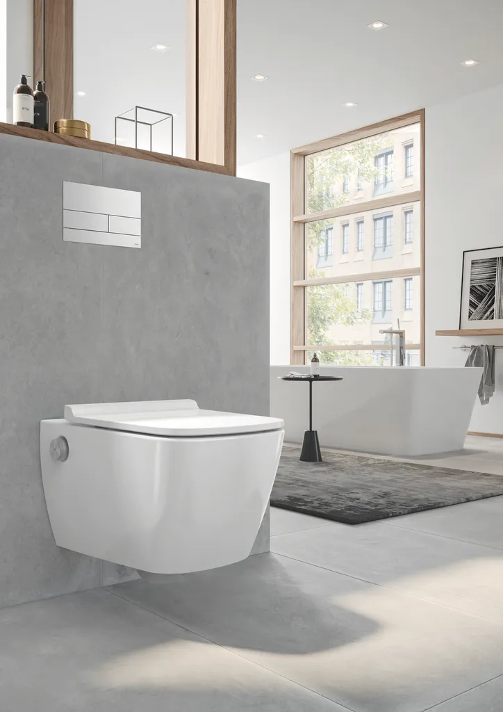 TECE Dusch-WC „neo“, Befestigung verdeckt, ohne Spülrand