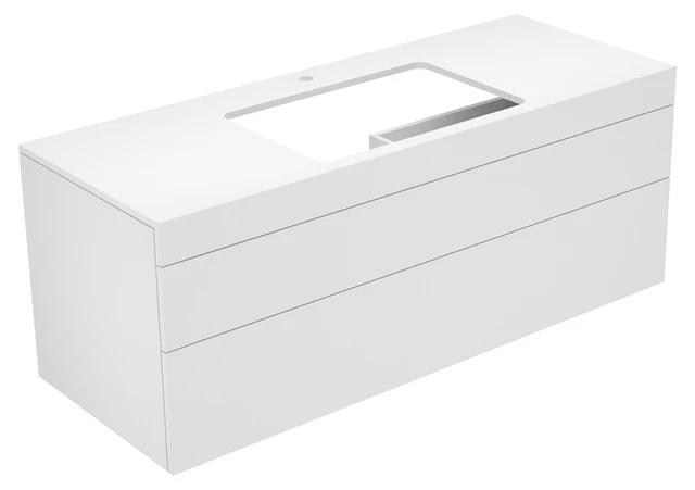 KEUCO Waschtischunterschrank „Edition 400“ Eiche Cashmere (Furnier), Eiche Cashmere (Furnier), Becken mittig, ohne Beleuchtung 1400 × 546 × 535 mm KEUCO Waschtischunterschrank „Edition 400“ Eiche Cashmere (Furnier), Eiche Cashmere (Furnier), Becken mittig, ohne Beleuchtung 1400 × 546 × 535 mm