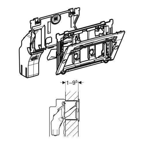 Einwurfschacht „DuoFresh“ für Reinigungswürfel & -Sticks, für UP320 und UP300 Einwurfschacht „DuoFresh“ für Reinigungswürfel & -Sticks, für UP320 und UP300