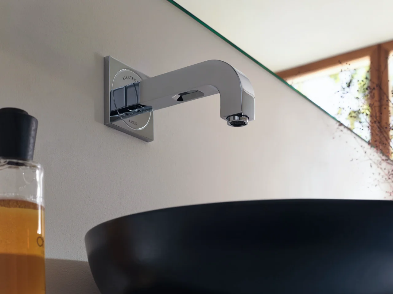 Hansgrohe AXOR Citterio Elektronik-Waschtischmischer Unterputz, Chrom, Ausladung 161 mm, Normalstrahl, max. Durchfluss 5 l/min