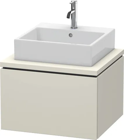 Duravit Waschtischunterschrank wandhängend „L-Cube“ 62 × 40 × 54,7 cm Taupe Matt