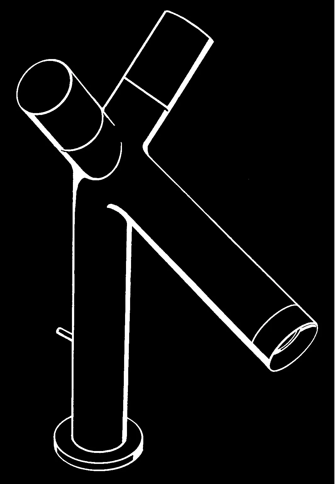 Hansgrohe AXOR Starck 2-Griff Waschtischarmatur 80 mit Zugstangen-Ablaufgarnitur, Chrom Hansgrohe AXOR Starck 2-Griff Waschtischarmatur 80 mit Zugstangen-Ablaufgarnitur, Chrom