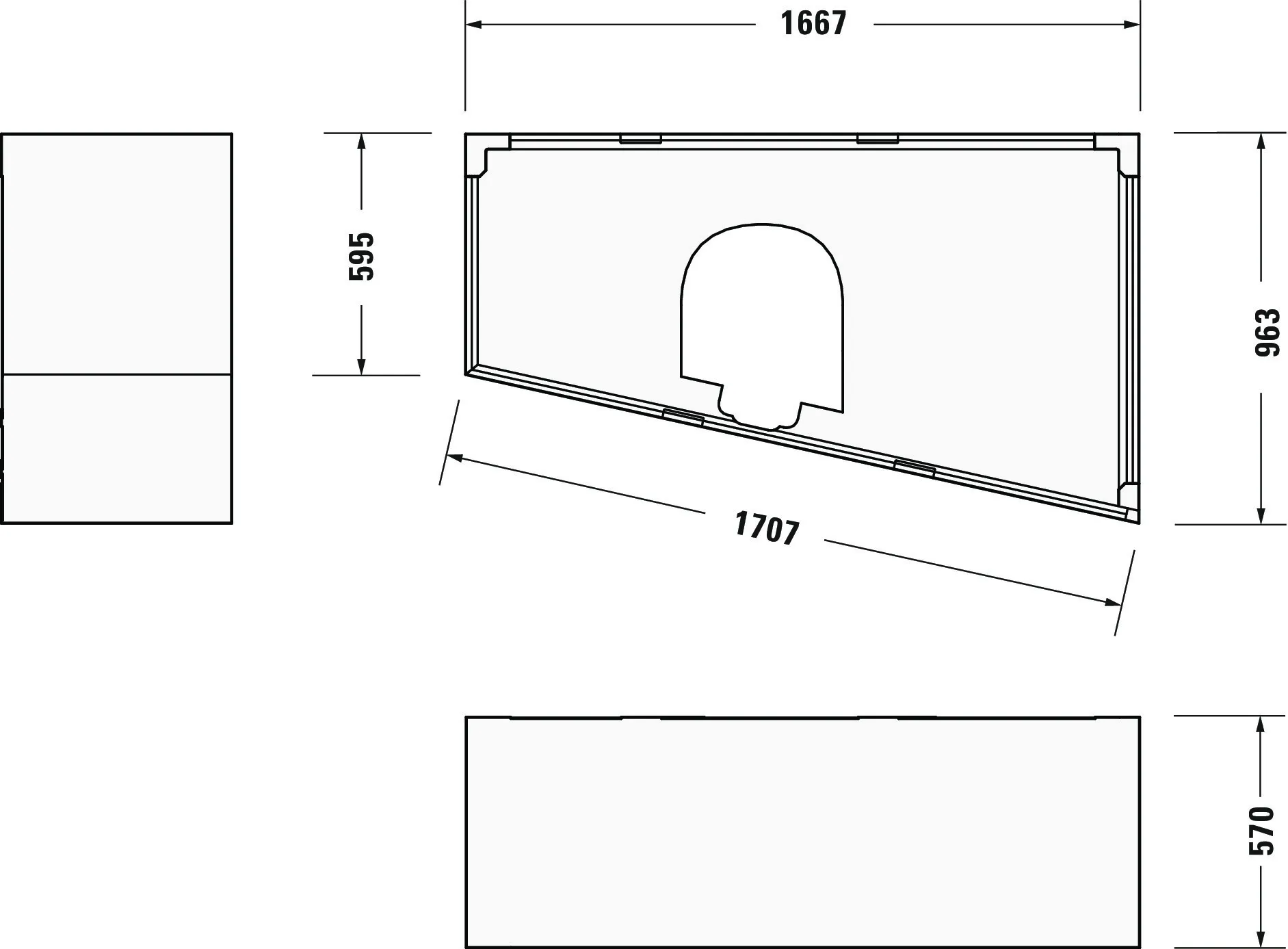 Badewannenträger für Paiova 700213 