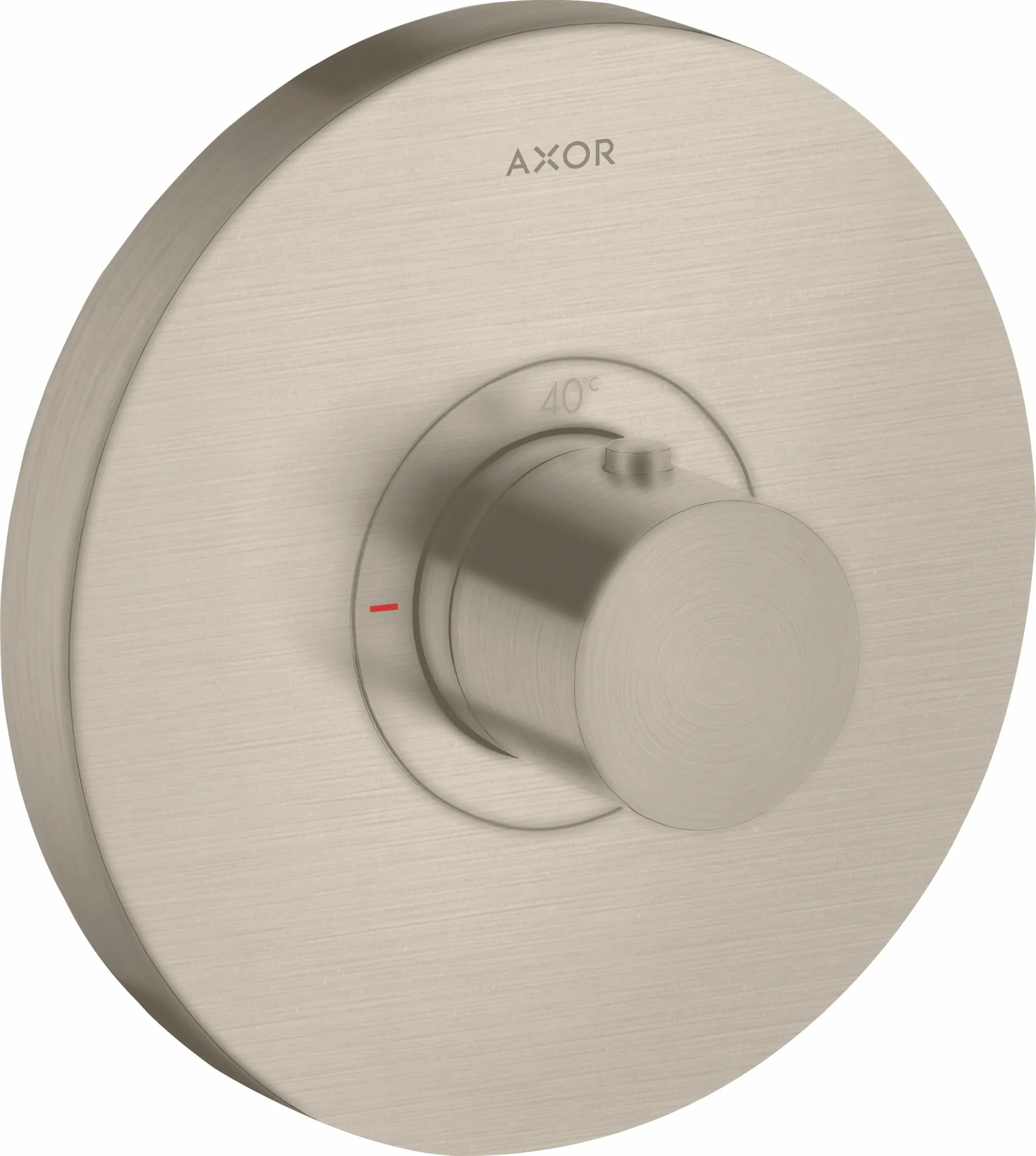 Thermostat UP Axor ShowerSelect Fertigset rund chrom Farbe: Brushed Nickel Thermostat UP Axor ShowerSelect Fertigset rund chrom Farbe: Brushed Nickel