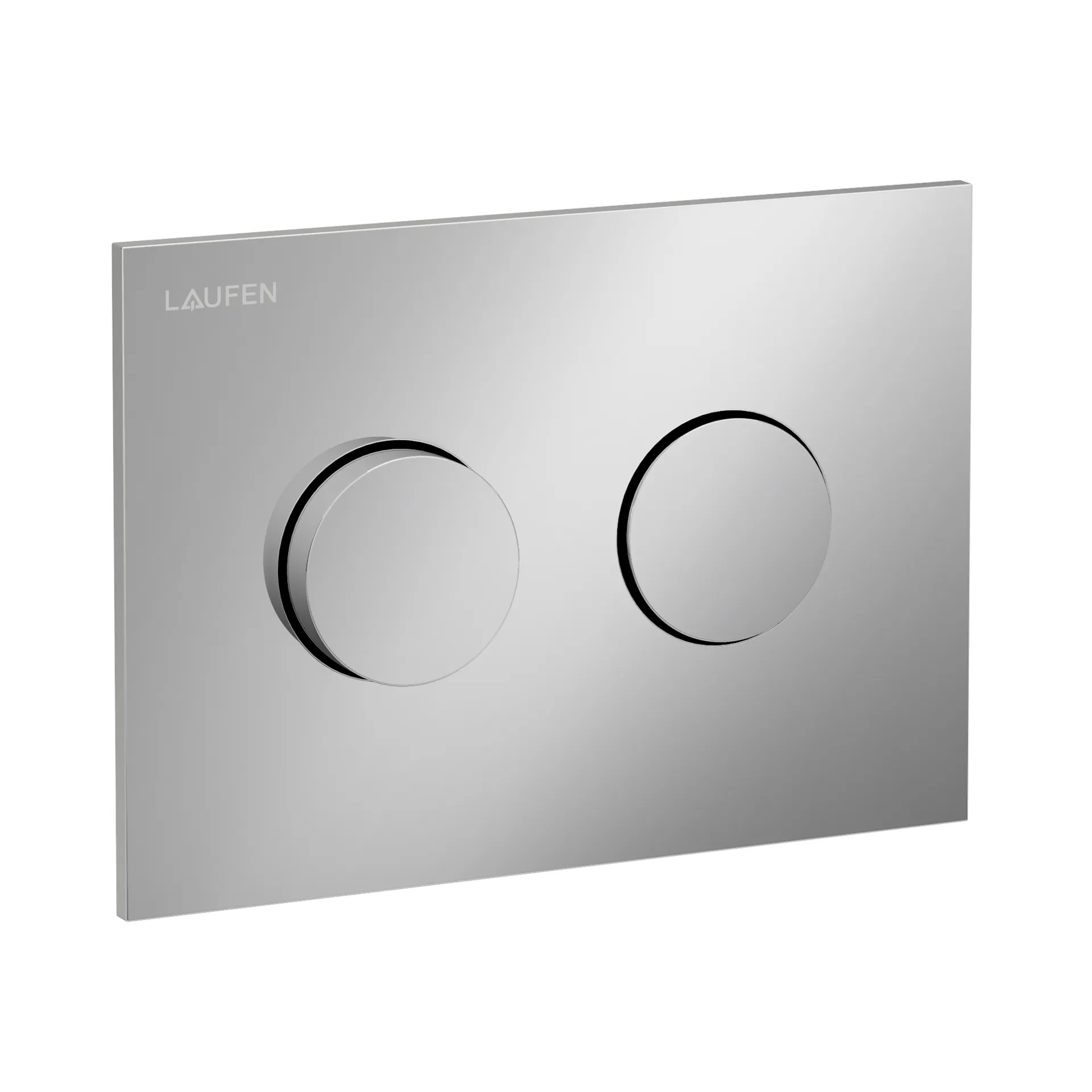 Betätigungsplatte GROOVE INEO 203x145x6, aus Kunsstoff, für Frontbetätigung oder Betätigung von oben, für Unterputz-Spülkasten mit Dual-Flush 2-Mengen-Spülsystem, auch für flächenbündigen Einbau geeignet, weiß