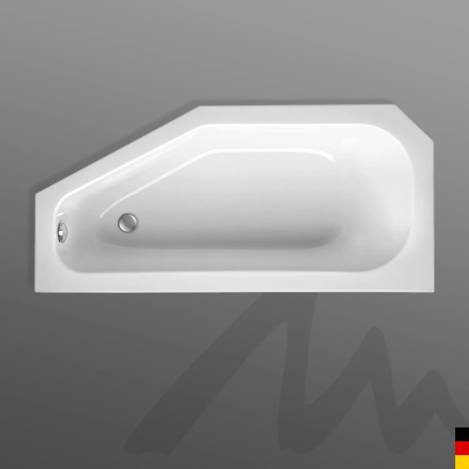 Mauersberger Acryl-Badewanne bursea 160/75 rechts Mauersberger Acryl-Badewanne bursea 160/75 rechts