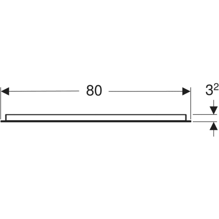 Geberit Option Basic Square Lichtspiegel, Aluminium eloxiert, 80x70 cm, LED-Beleuchtung oben Geberit Option Basic Square Lichtspiegel, Aluminium eloxiert, 80x70 cm, LED-Beleuchtung oben