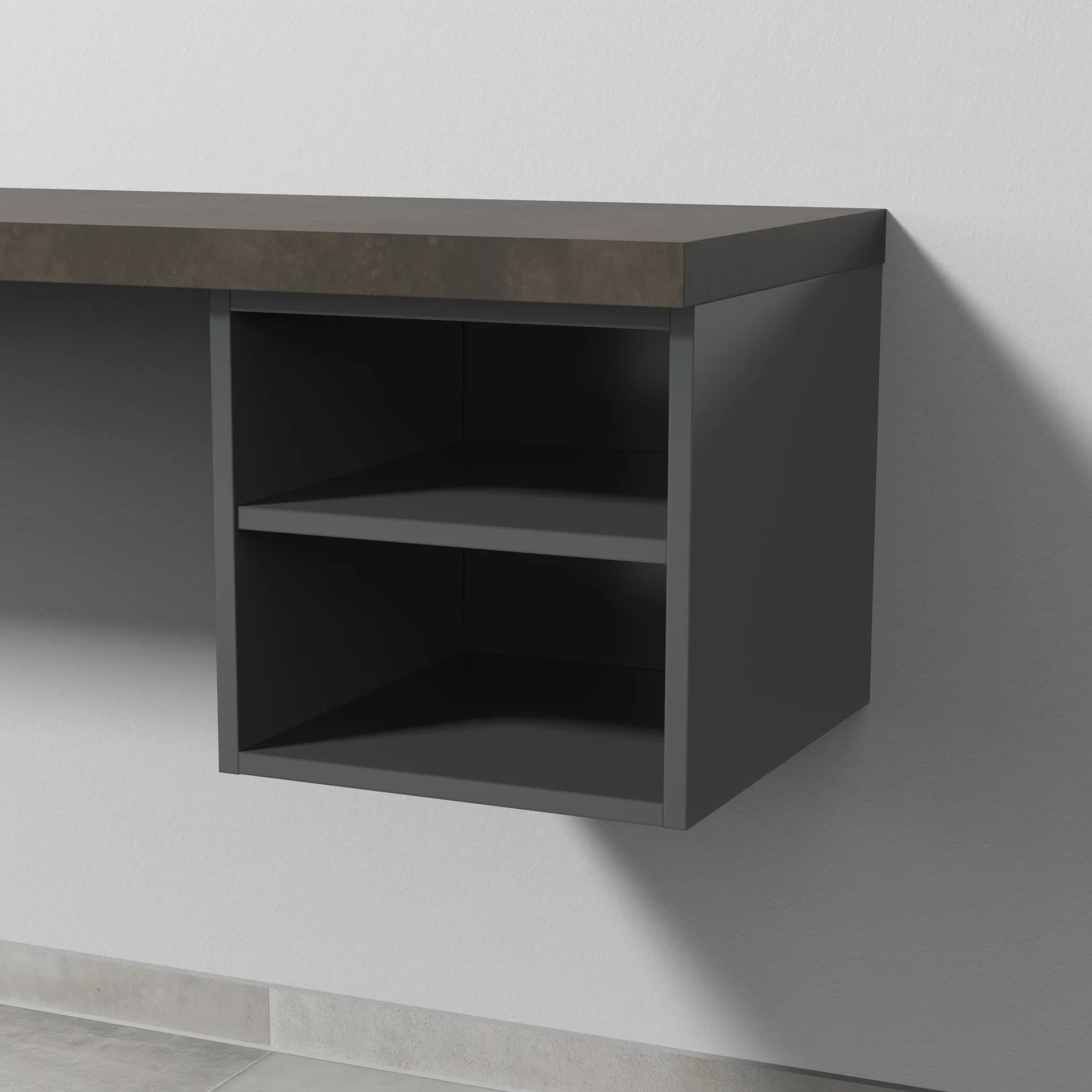 Sanipa Anbauregal „2morrow“ 350 × 340 × 398 mm in Anthrazit (glanz) Sanipa Anbauregal „2morrow“ 350 × 340 × 398 mm in Anthrazit (glanz)