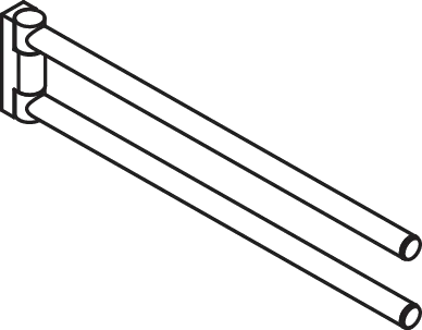 Handtuchhalter des Systems 162, Edelstahl, PVD, Länge 331 mm, in Farbe CK (messing glänzend) Handtuchhalter des Systems 162, Edelstahl, PVD, Länge 331 mm, in Farbe CK (messing glänzend)