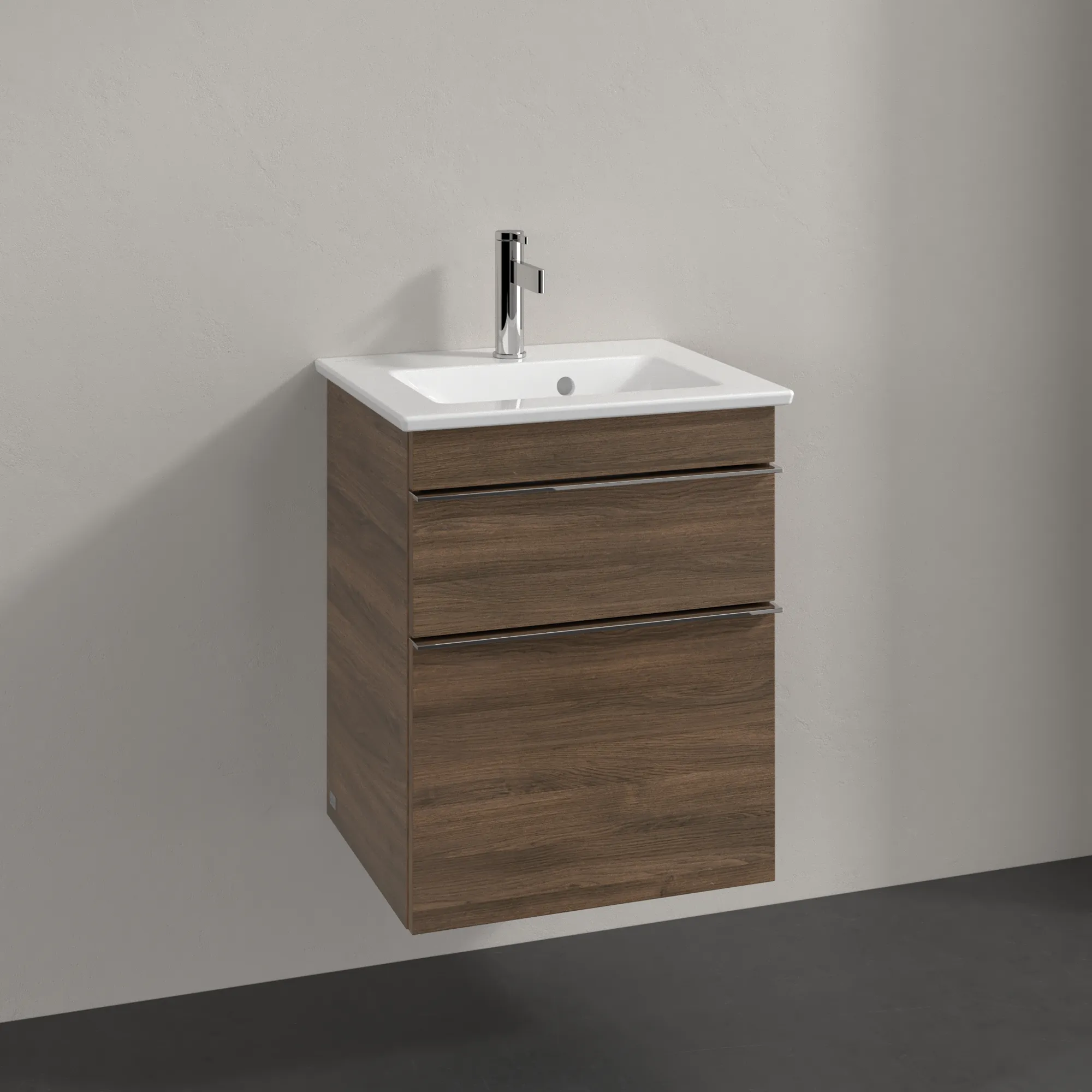 Villeroy & Boch Waschbeckenunterschrank Venticello, Arizona Oak, 466x590x425 mm, Eckig, SoftClosing, 1 Waschbecken Villeroy & Boch Waschbeckenunterschrank Venticello, Arizona Oak, 466x590x425 mm, Eckig, SoftClosing, 1 Waschbecken