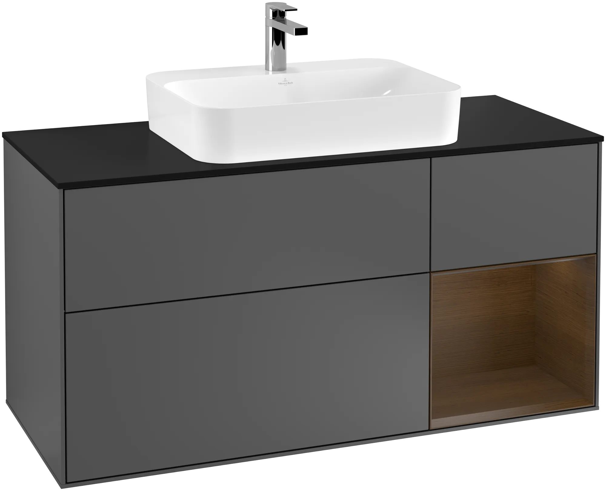 Villeroy & Boch Finion Waschbeckenunterschrank F42, 1200x603x501mm, anthrazit matt