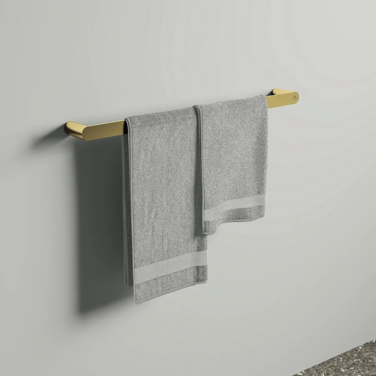 Ideal Standard Handtuchstange Conca, rund, 600mm, Brushed Gold Ideal Standard Handtuchstange Conca, rund, 600mm, Brushed Gold