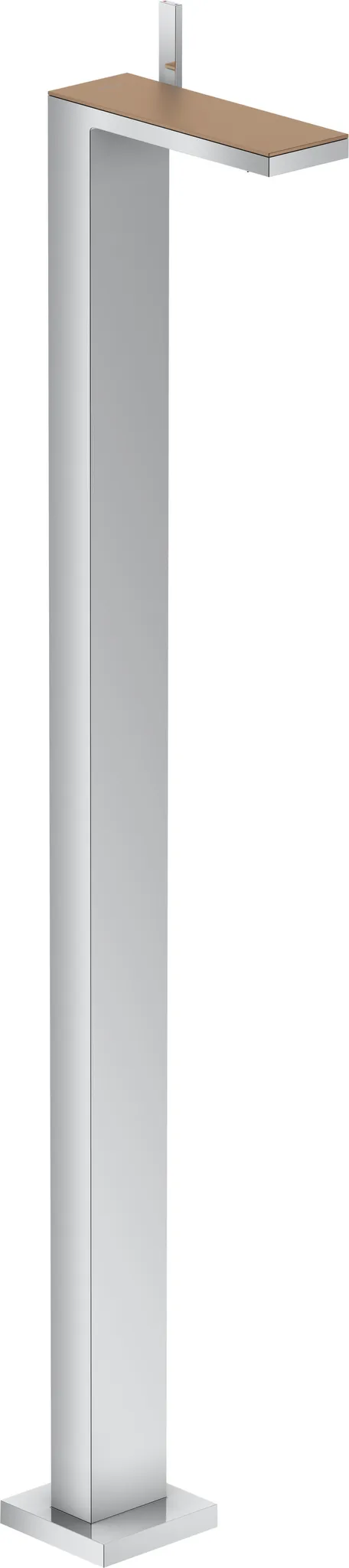 AXOR MyEdition Einhebel-Waschtischmischer bodenstehend mit Push-Open Ablaufgarnitur ohne Platte Chrom