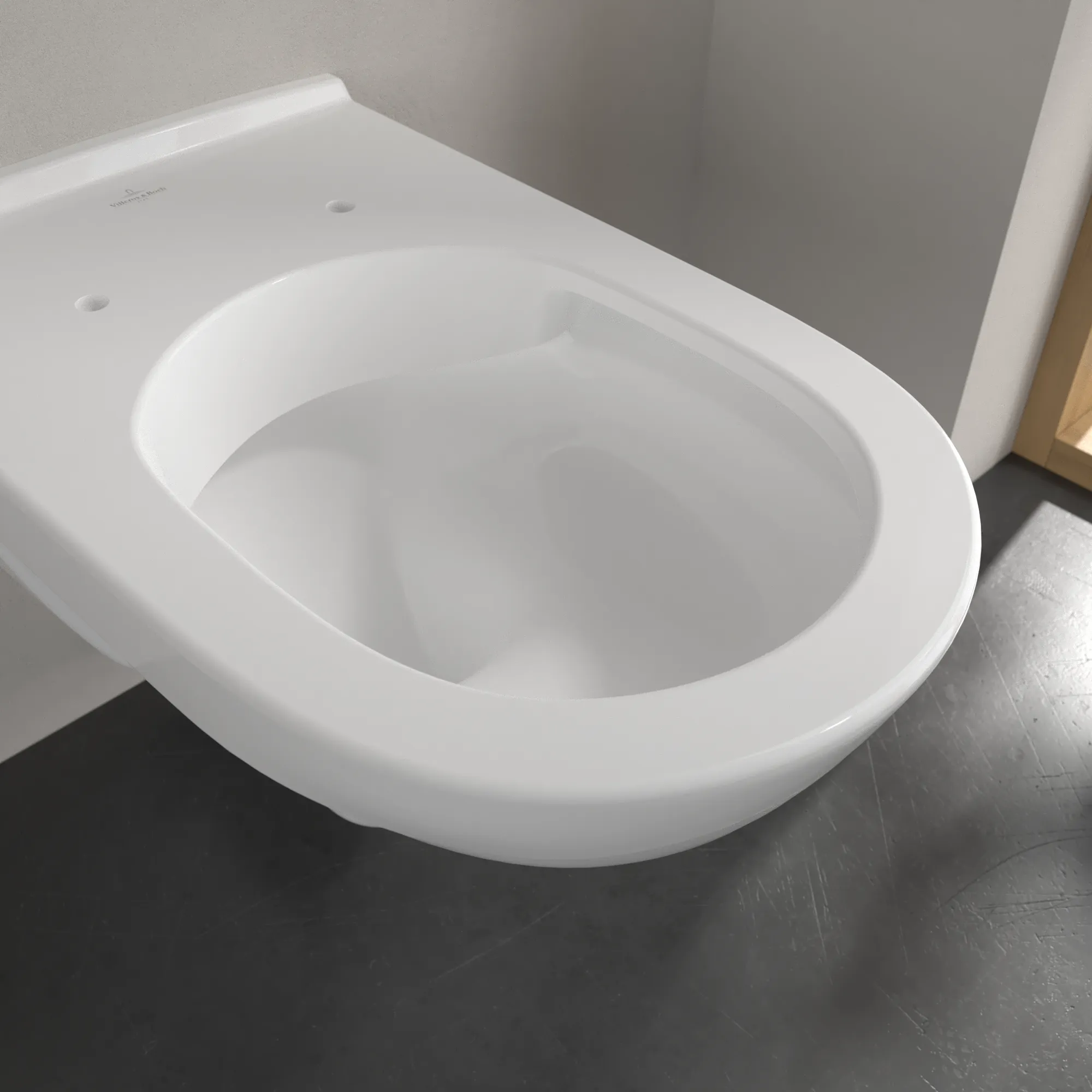 Tiefspül-WC spülrandlos O.novo 5660R2, 360 x 560 x 350 mm, Oval, wandhängend, Abgang waagerecht, Weiß Alpin Tiefspül-WC spülrandlos O.novo 5660R2, 360 x 560 x 350 mm, Oval, wandhängend, Abgang waagerecht, Weiß Alpin
