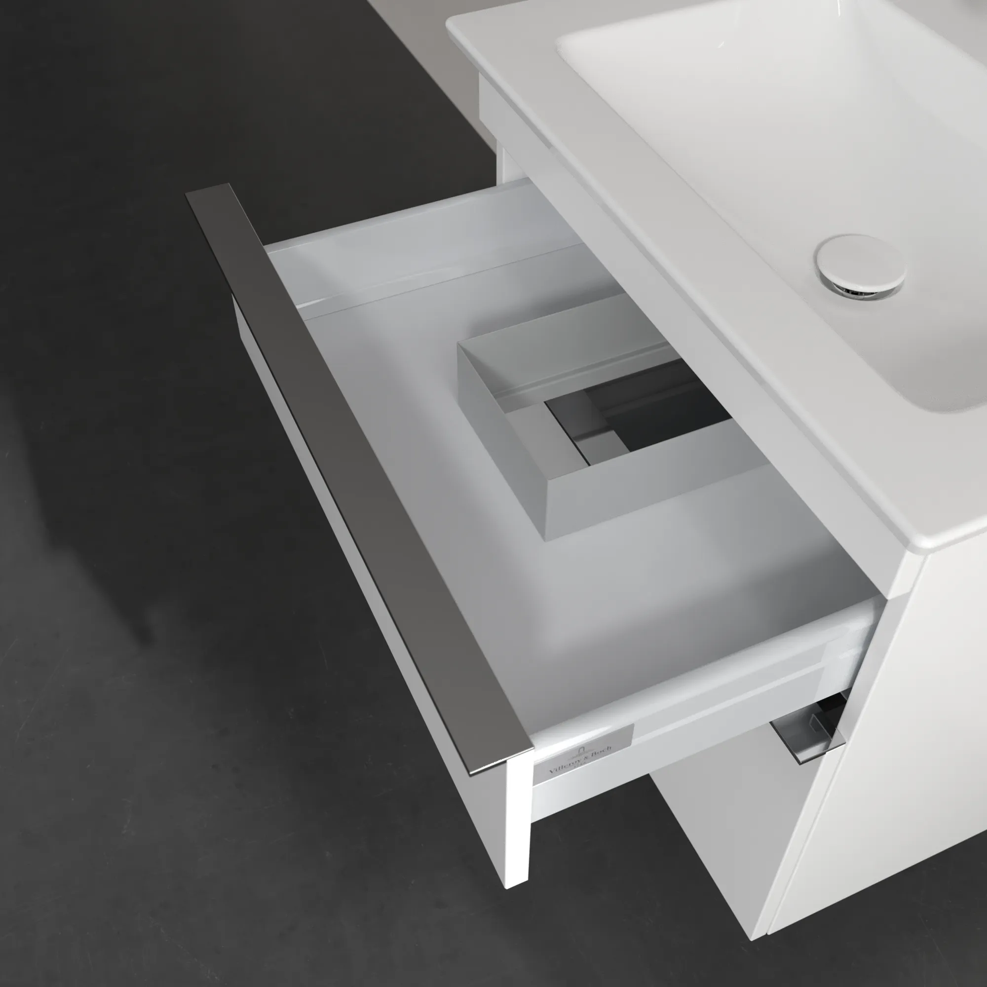 Villeroy & Boch Waschtischunterschrank „Venticello“ für Schrankwaschtisch 603 × 590 × 502 mm Weiß Matt, für Becken mittig