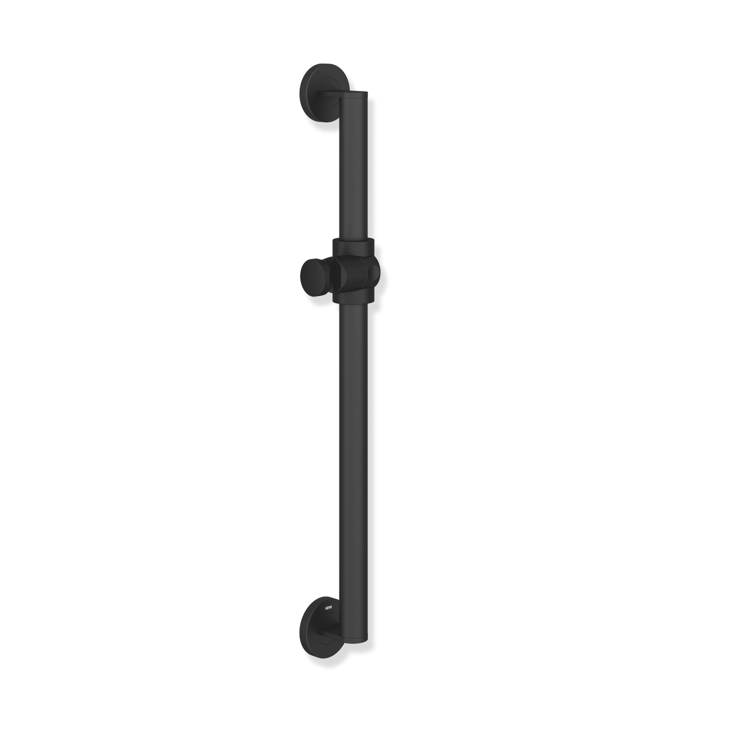 HEWI Brausehalterstange „System 900“ 8,8 cm in schwarz tiefmatt / tiefschwarz matt