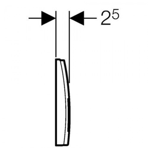 Duofix Basic UP 100 112 cm mit Betätigungsplatte Delta 50 weiß