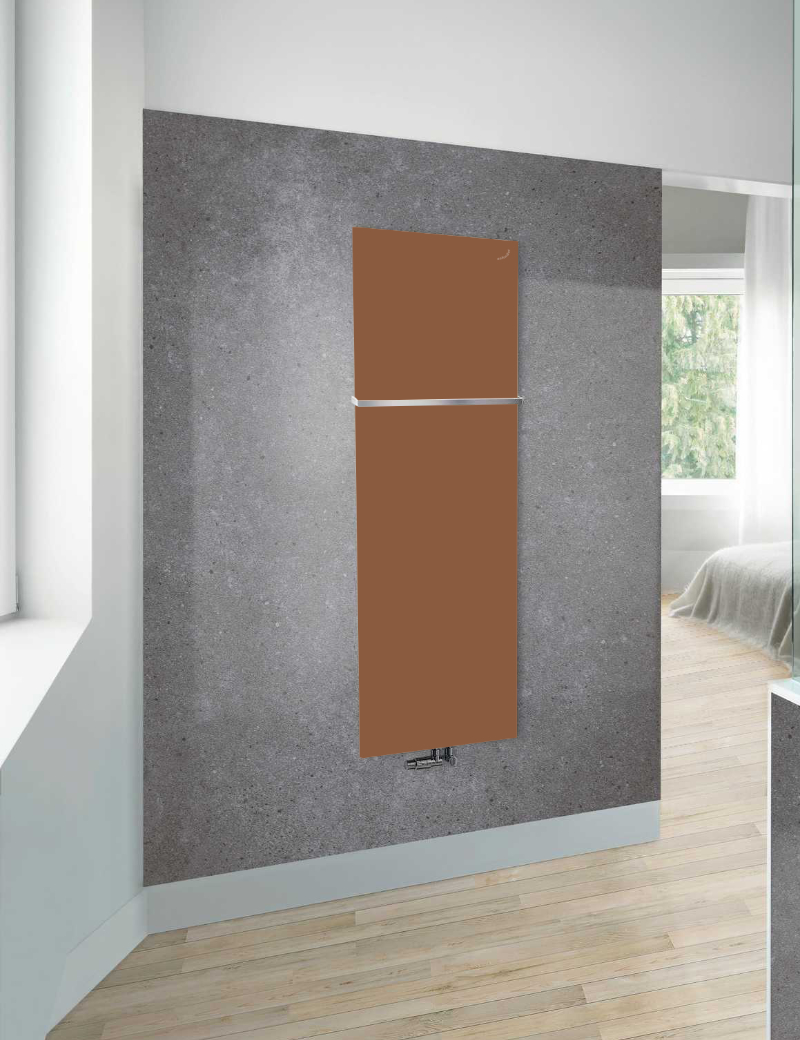 Zehnder Design-Elektroheizkörper „Fina Lean Bar“ 60 × 180 cm in Brown Quartz Zehnder Design-Elektroheizkörper „Fina Lean Bar“ 60 × 180 cm in Brown Quartz