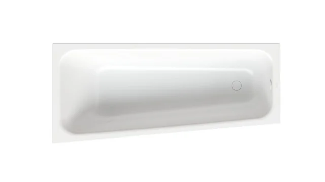 Bette BetteSpace S Badewanne Edelweiß links 1700x750x420 mm glasierter Titan-Stahl Einbau Unterbau 30 mm Randhöhe 1-Sitzer Raumspar-Badewanne