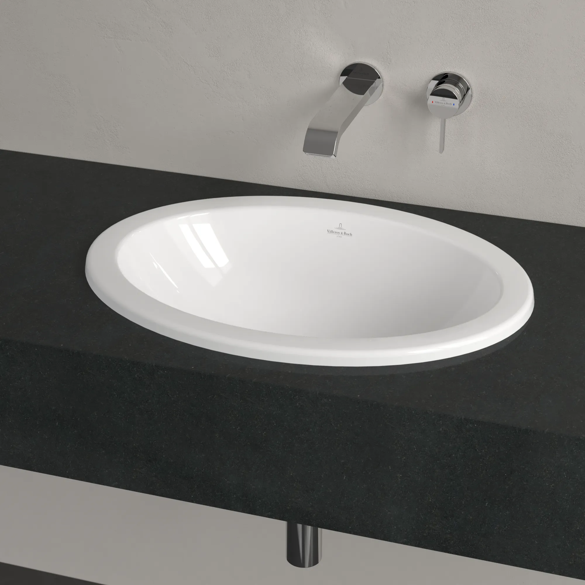Villeroy & Boch Einbauwaschtisch aus TitanCeram „Loop & Friends“ ohne Hahnlochbohrung, 570 × 410 × 215 mm, ohne Hahnlochbohrung in Weiß Alpin Villeroy & Boch Einbauwaschtisch aus TitanCeram „Loop & Friends“ ohne Hahnlochbohrung, 570 × 410 × 215 mm, ohne Hahnlochbohrung in Weiß Alpin