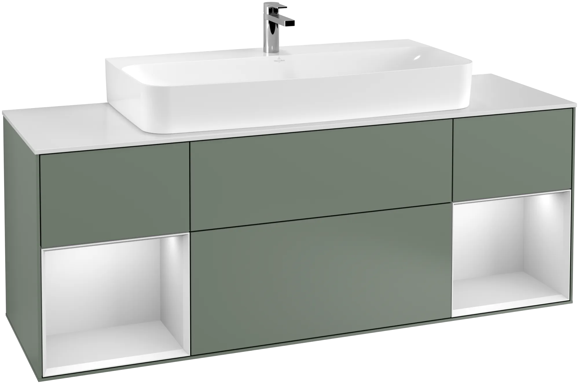 Villeroy & Boch Finion Waschbeckenunterschrank G21 1600x603x501mm Olive Matt/Lacquer