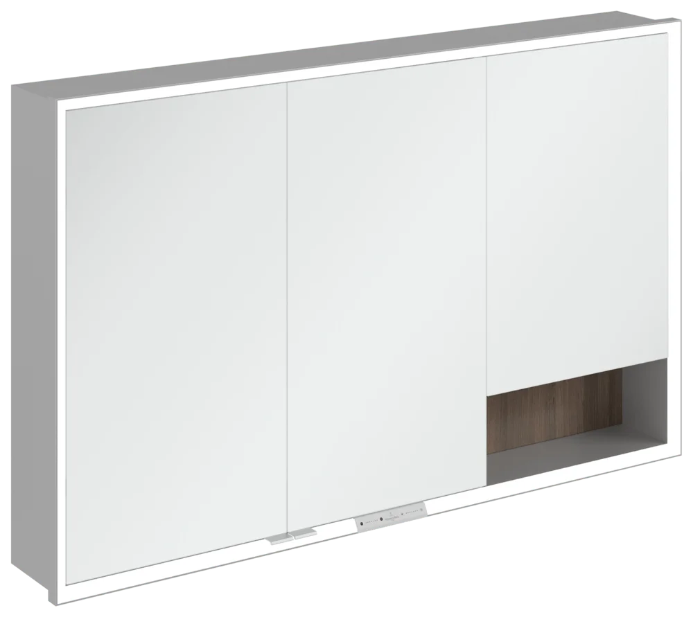 Villeroy & Boch My View+ Einbau-Spiegelschrank Arizona Oak, 1200x750x167 mm, mit Beleuchtung und Absenkautomatik Villeroy & Boch My View+ Einbau-Spiegelschrank Arizona Oak, 1200x750x167 mm, mit Beleuchtung und Absenkautomatik